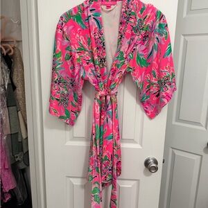 Lilly Pulitzer Pink and Green Floral Garment